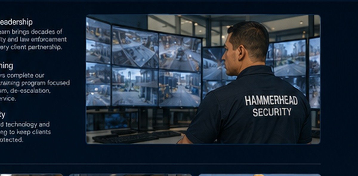 Illustrated unarmed security operations and monitoring environment